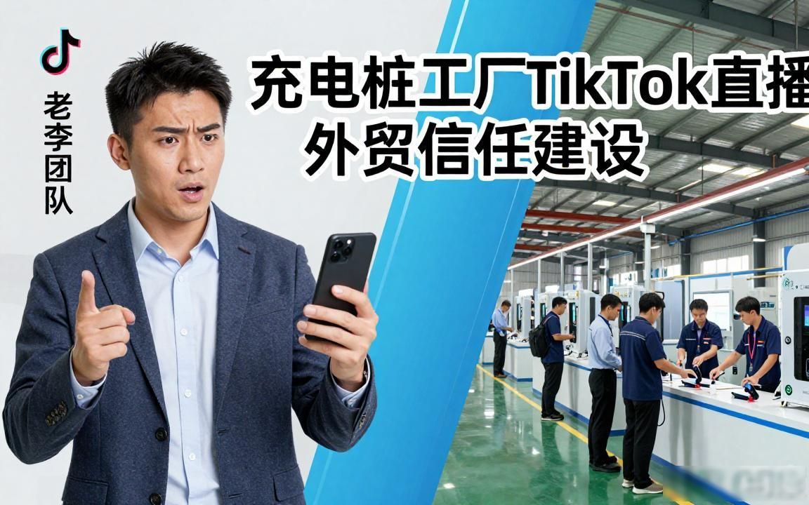 充电桩工厂TikTok直播适合做外贸吗
