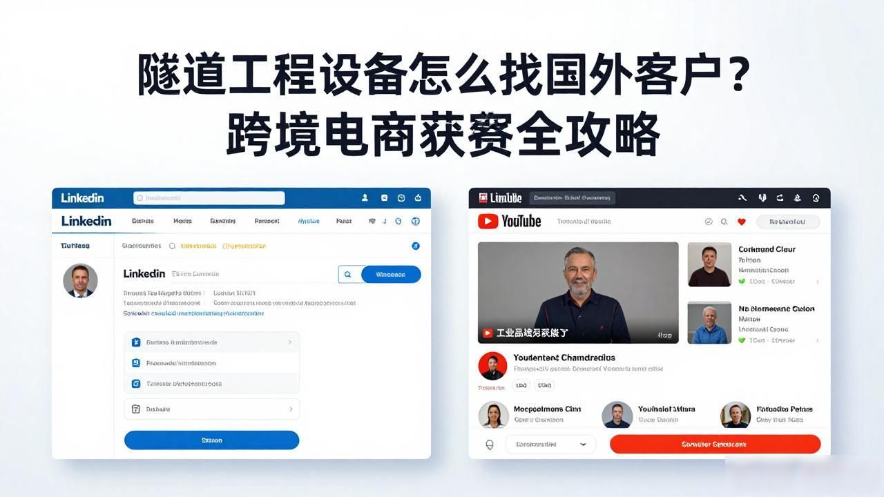 隧道工程设备跨境电商获客_跨境科技通道_跨境科技通道有哪些