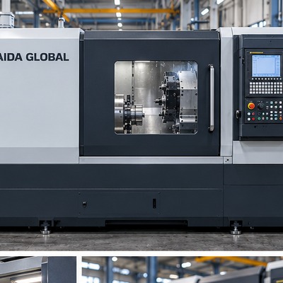中型斜床身数控车床｜泵轴联接法兰｜按工艺参数选型｜TAIDA GLOBAL数控机床采购