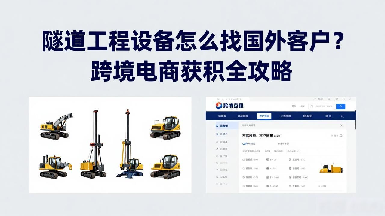 跨境科技通道_跨境科技通道有哪些_隧道工程设备跨境电商获客