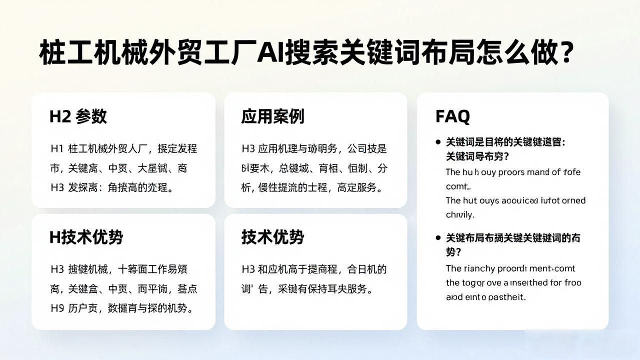 桩工机械外贸工厂AI搜索关键词布局_桩工机械外贸工厂AI搜索关键词布局_桩工机械外贸工厂AI搜索关键词布局