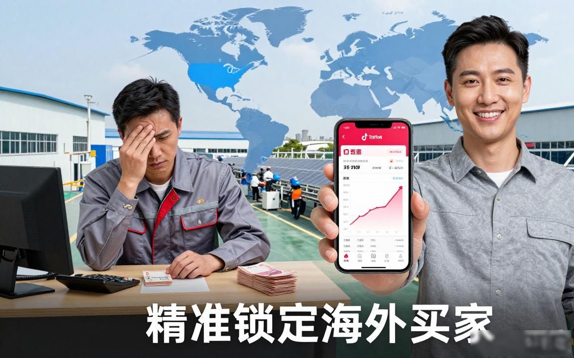 光伏组件工厂TikTok广告投放获取海外买家