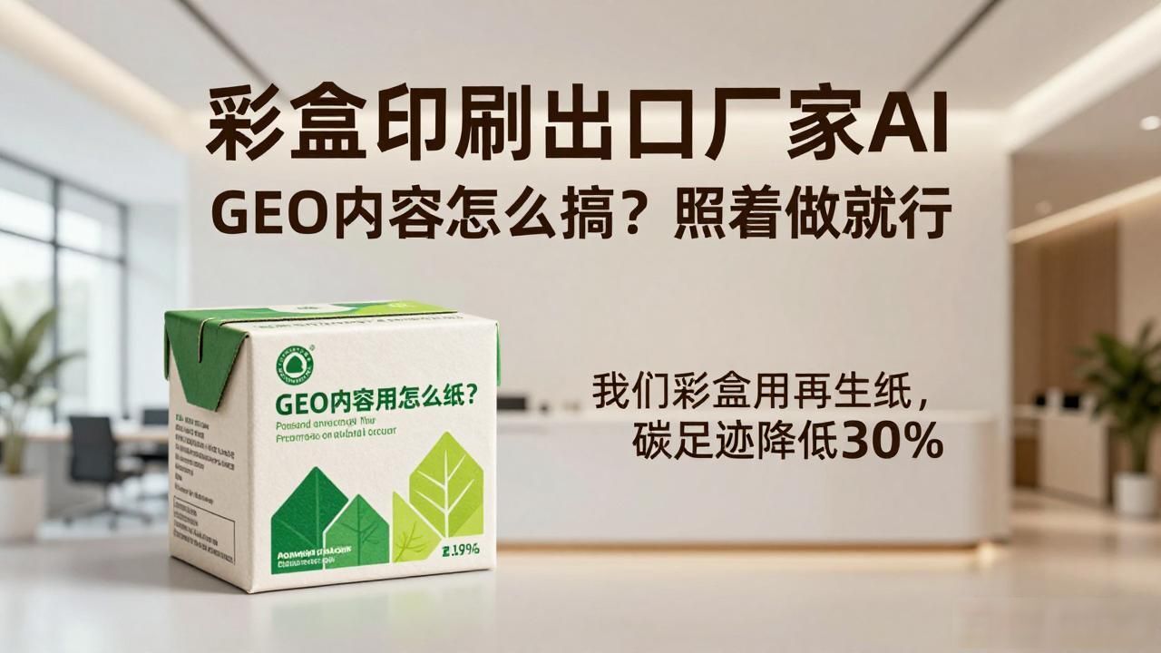 印刷品出口_出口外包装印刷要求_彩盒印刷出口厂家AI GEO内容怎么做