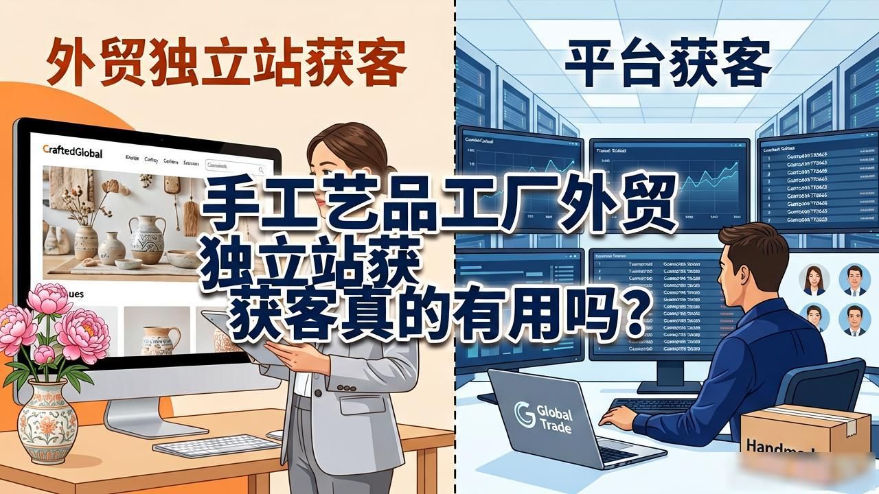 手工艺品工厂外贸独立站获客_工厂做外贸的流程_工艺品外贸怎么做
