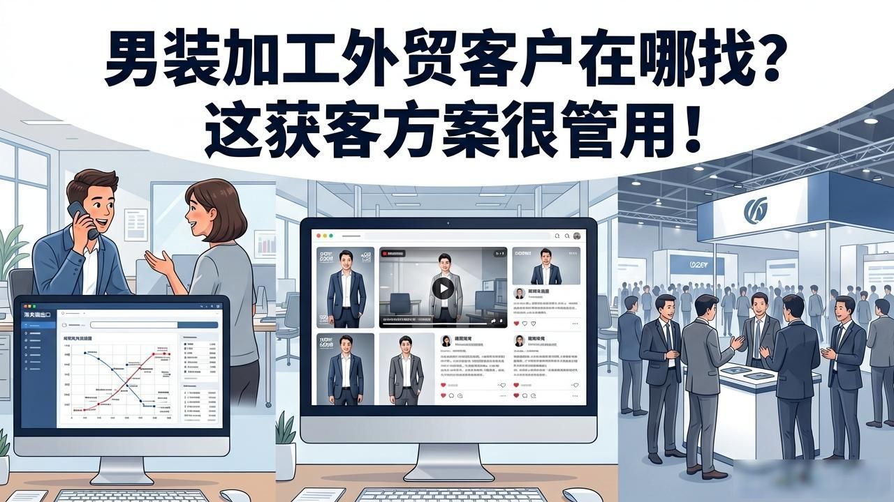外贸服装加工订单外发_男装加工外贸获客方案_外贸服装加工订单从哪儿接