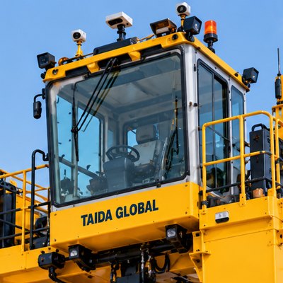 35 t otomatis Straddle Carrier Kontainer
