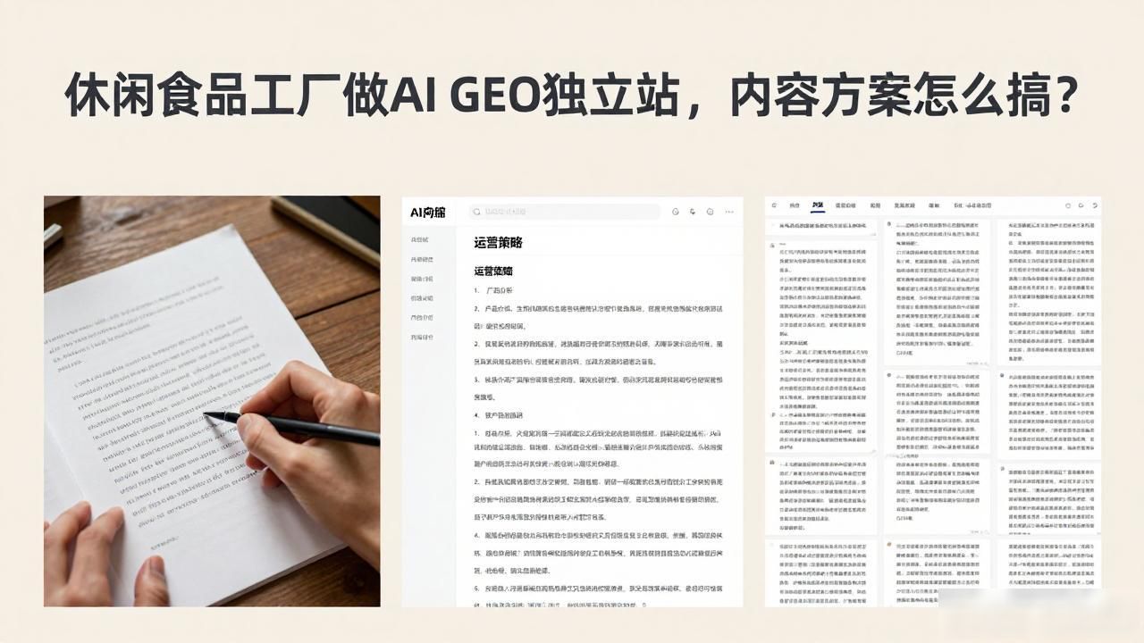 休闲食品店工作内容_休闲食品工厂AI GEO独立站内容方案_休闲食品加工厂