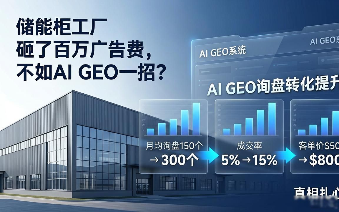 储能柜工厂怎么做AI GEO获客