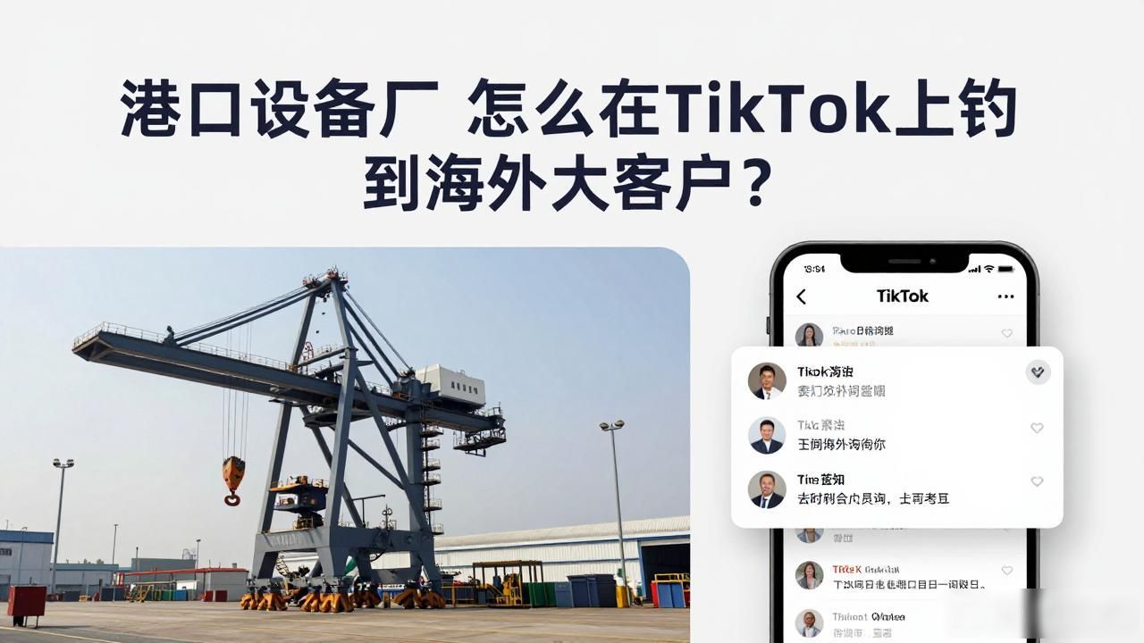 led广告屏投放广告_港口设备工厂TikTok广告投放获取海外买家_精准投放广告
