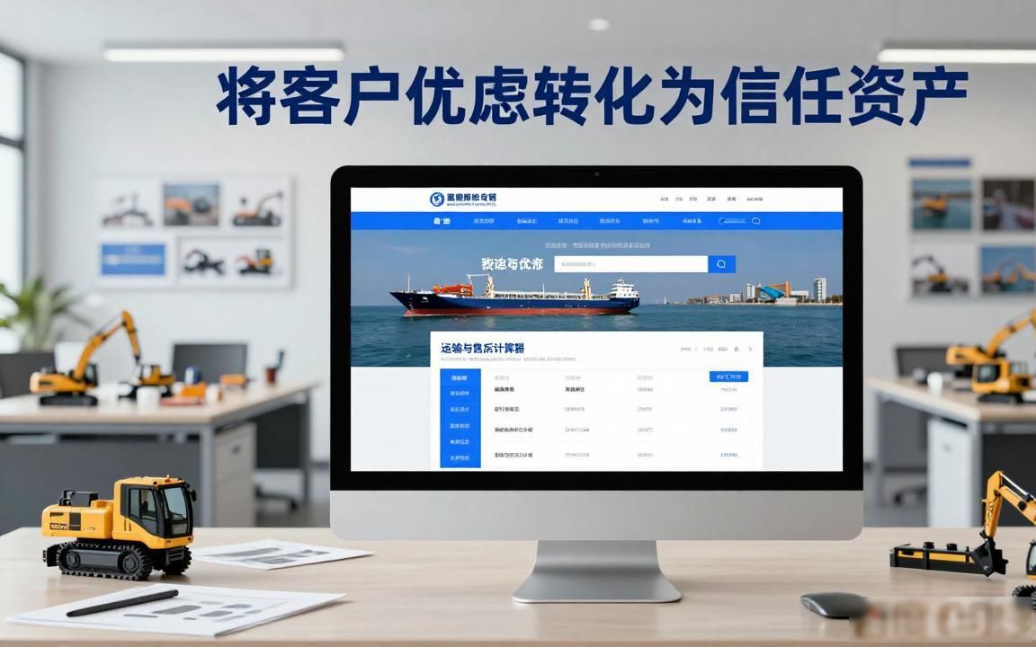 工程重型装备外贸网站建设