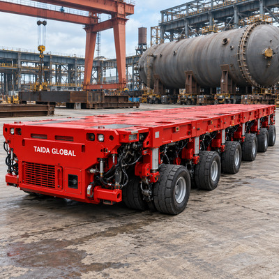 4-Axle-Line Self-Propelled Modular Transporter