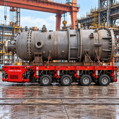 4-Axle-Line Self-Propelled Modular Transporter