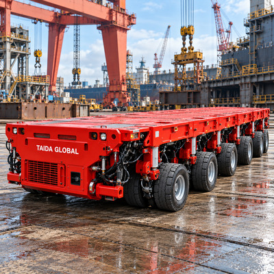 4-Axle-Line Self-Propelled Modular Transporter