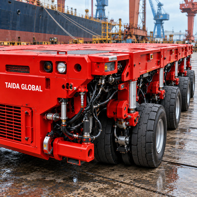 4-Axle-Line Self-Propelled Modular Transporter