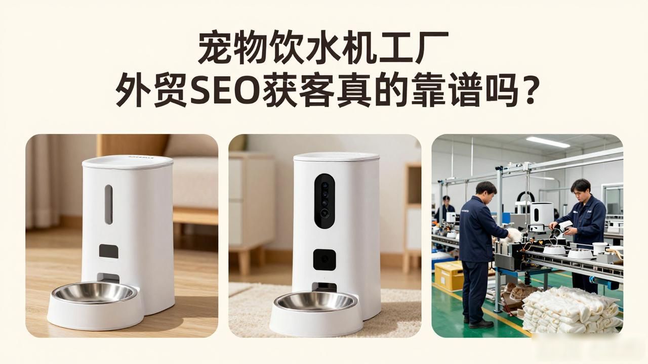 宠物饮水机工厂外贸SEO获客_宠物饮水机市场分析_宠物饮水机市场调查