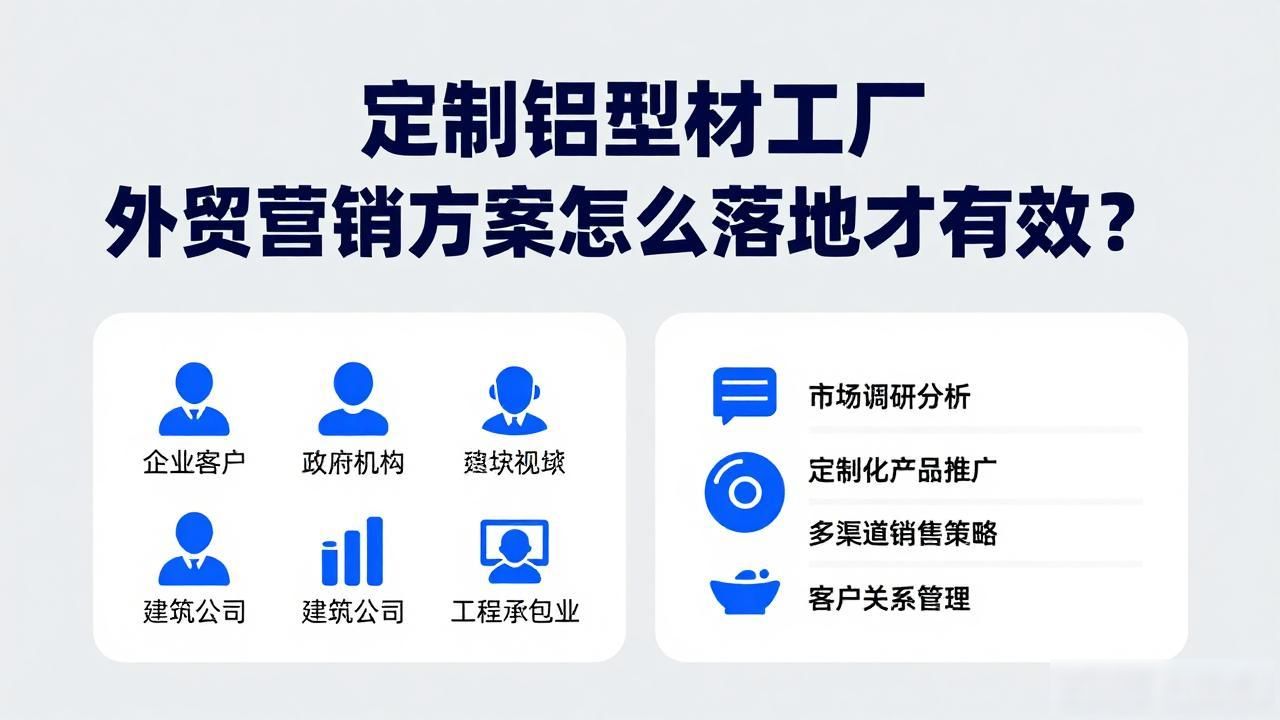 铝型材营销策划方案范文_做工业铝型材的销售流程_定制铝型材工厂外贸营销方案