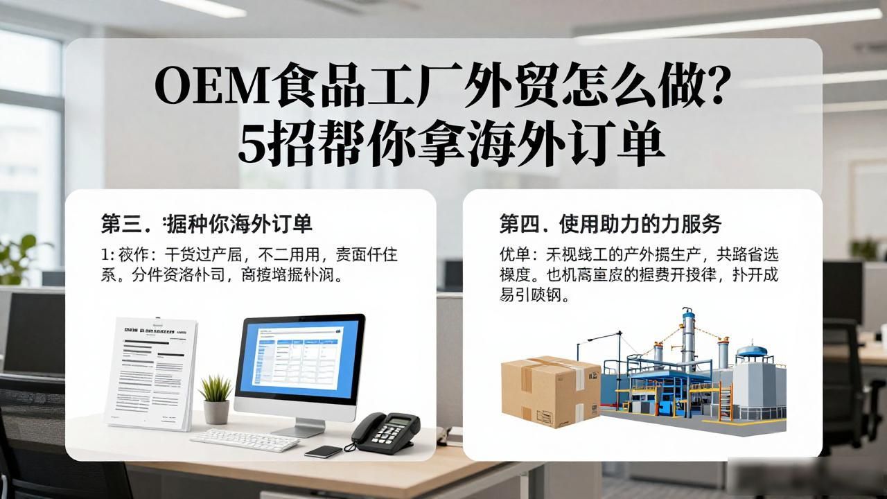 食品加工厂oem合作_跨境食品oem代加工_OEM食品加工工厂怎么做外贸