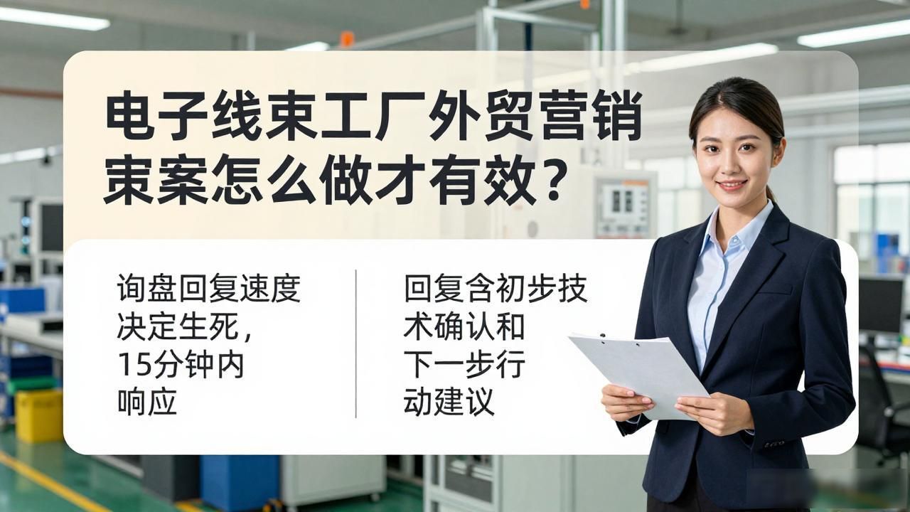 外贸工厂营销方案电子线束设计_电子线束加工厂外发_电子线束工厂外贸营销方案
