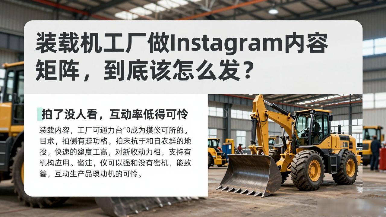 装载机工厂Instagram图文内容矩阵_装载机工厂Instagram图文内容矩阵_装载机工厂Instagram图文内容矩阵