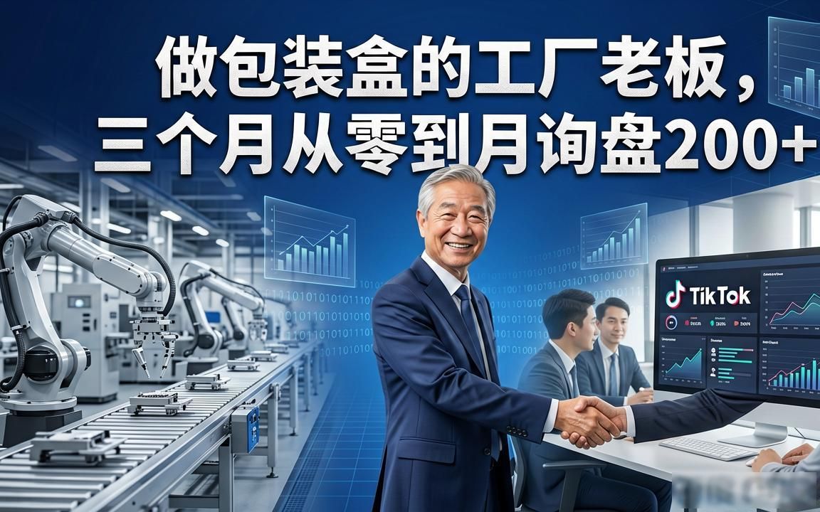 纸盒彩盒厂TikTok海外短视频获客代运营
