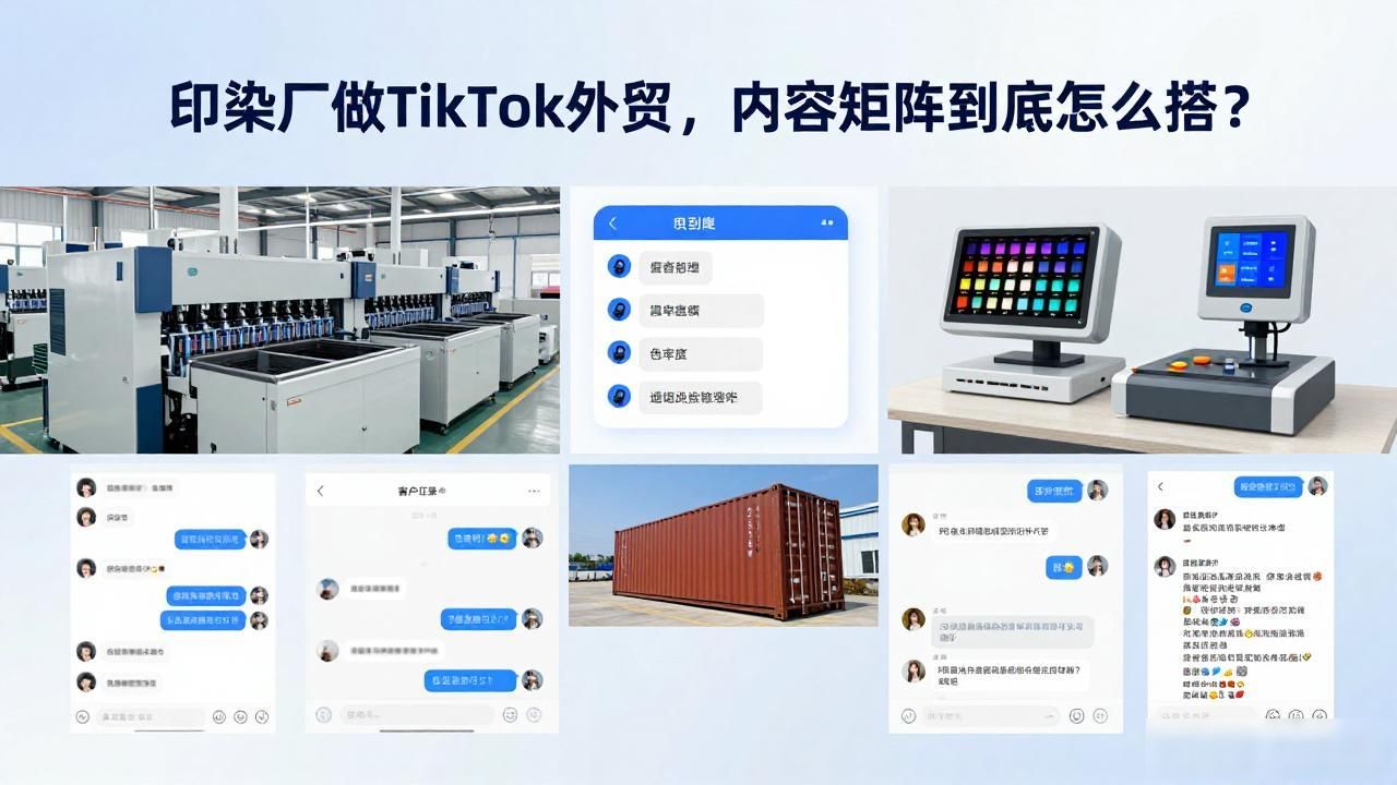 印染厂TikTok内容矩阵怎么做外贸_印染厂TikTok内容矩阵怎么做外贸_印染厂TikTok内容矩阵怎么做外贸