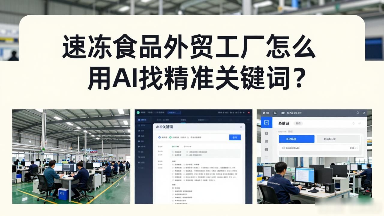 速冻食品外贸工厂AI搜索关键词布局_外贸工厂店是什么意思_外贸工厂