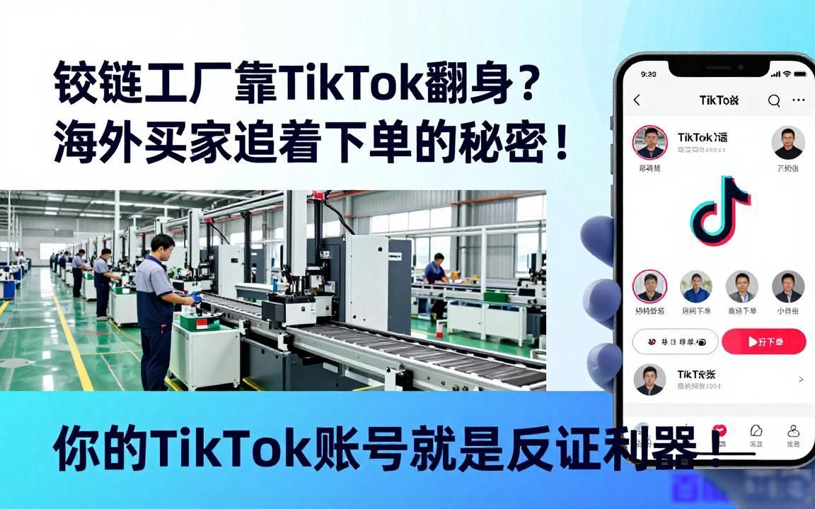 铰链工厂TikTok广告投放获取海外买家
