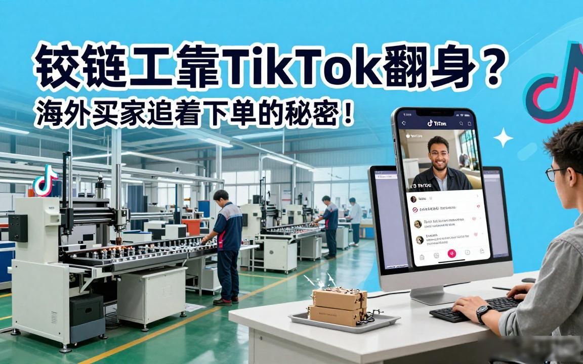铰链工厂TikTok广告投放获取海外买家
