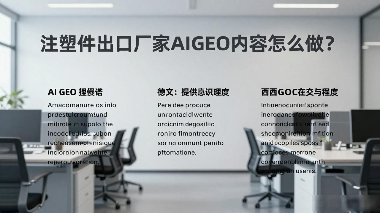 注塑机出口_注塑出口好做吗_注塑件出口厂家AI GEO内容怎么做