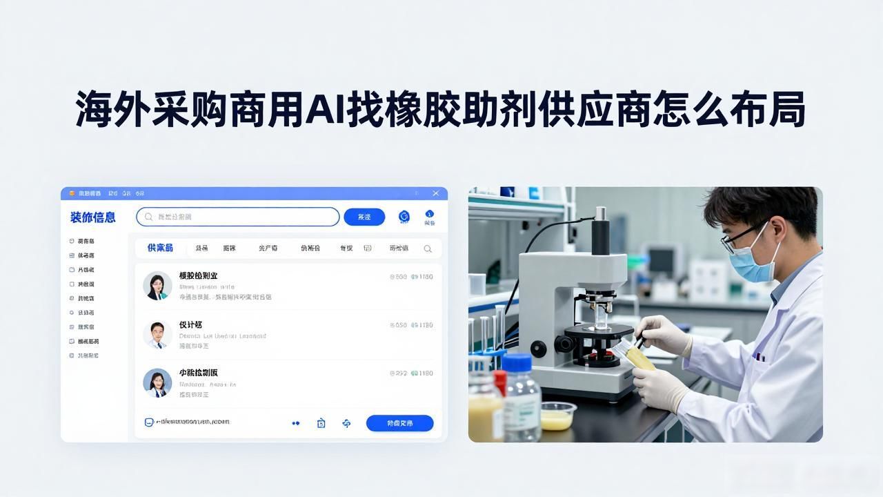 全球橡胶助剂企业实力对比_国外橡胶制品技术与市场预测_海外采购商用AI找橡胶助剂供应商怎么布局