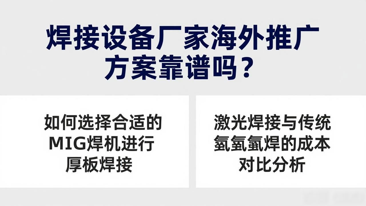 国外焊接_焊接设备厂家海外推广方案_国外焊接技术