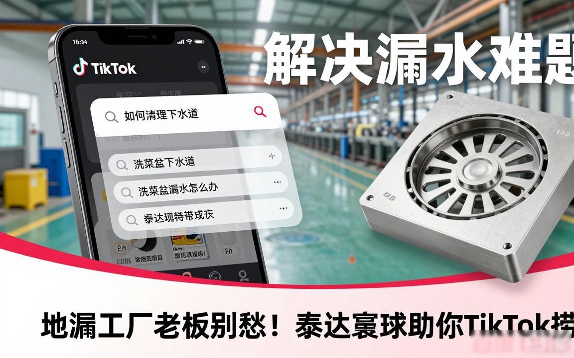 地漏工厂TikTok海外短视频获客代运营