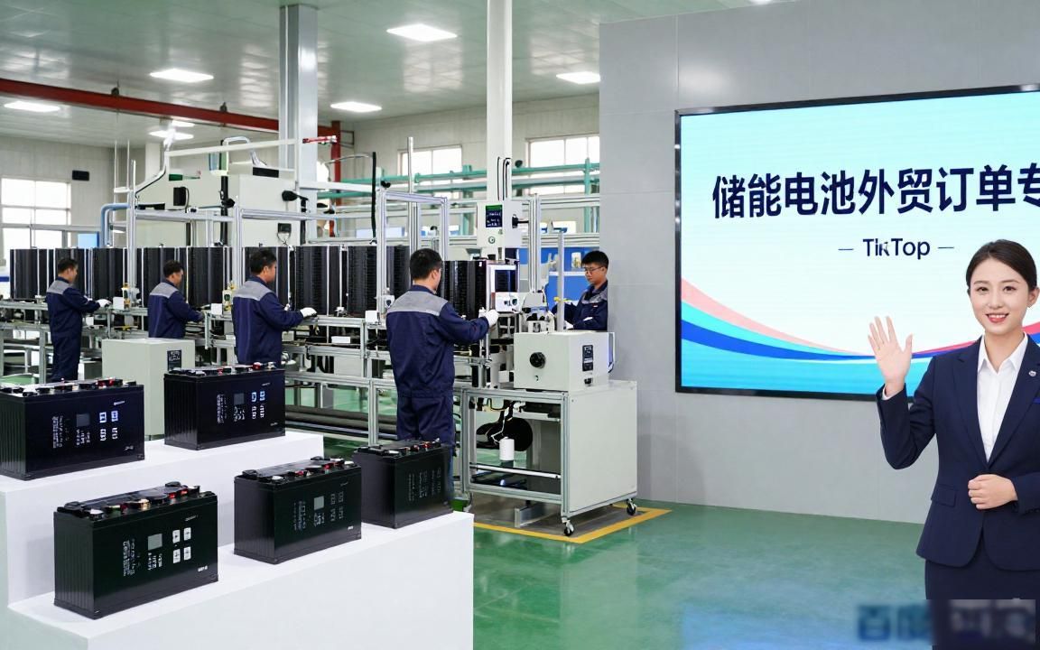储能电池工厂TikTok直播适合做外贸吗