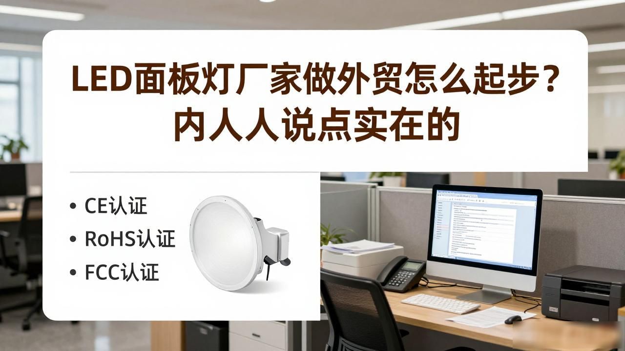 LED面板灯厂家怎么做外贸_led灯具外贸业务员好不好做_led灯外贸行业前景