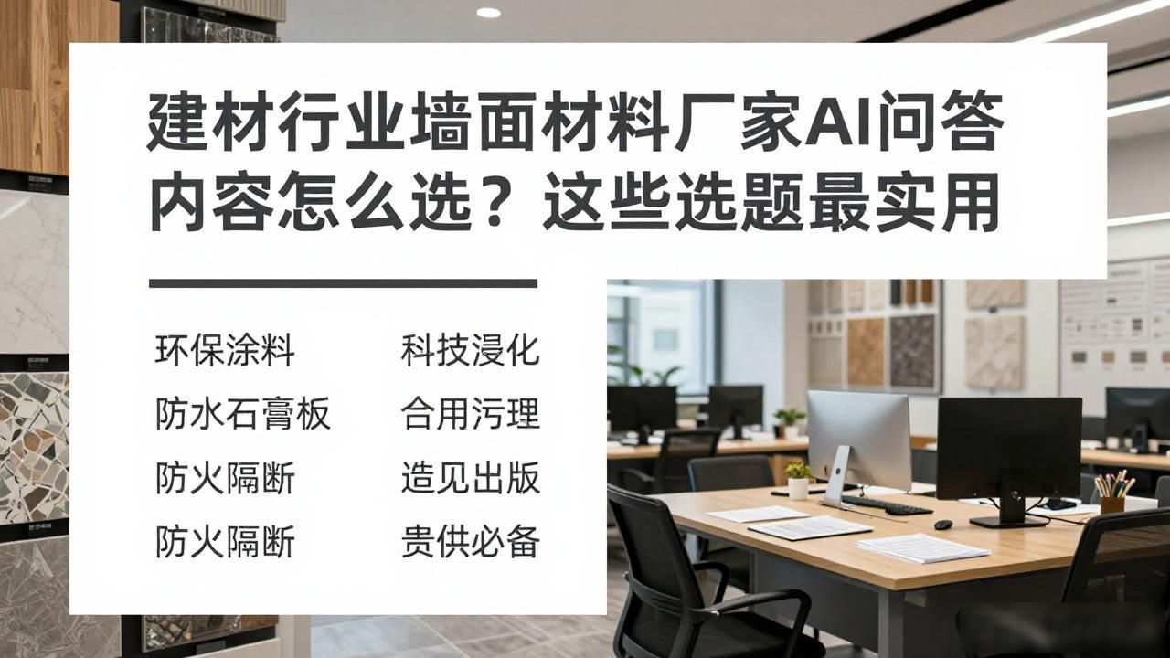 建材行业墙面材料厂家AI问答内容选题_墙面材料市场调研_墙材产品