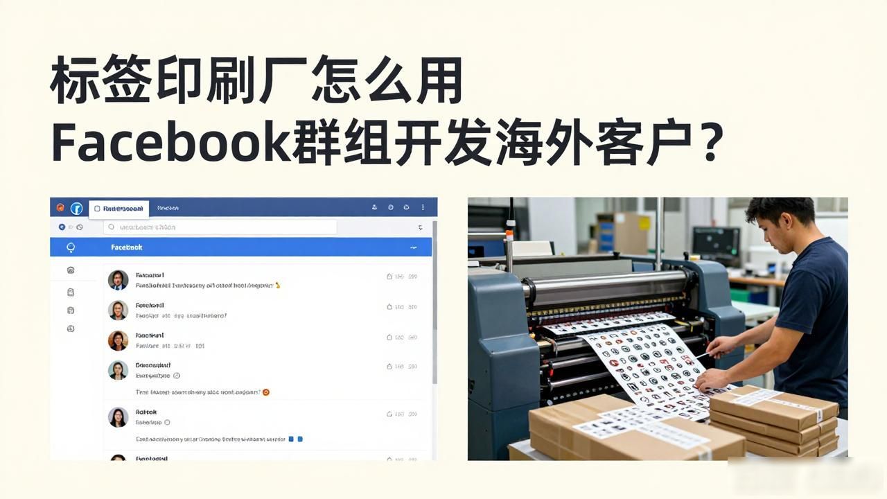 印刷标签厂家_标签印刷厂Facebook群组找海外采购商_印刷品采购
