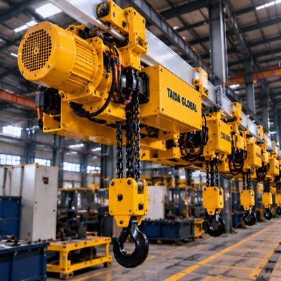 Baterai bertenaga Monorail hoist
