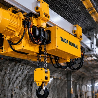 Baterai bertenaga Monorail hoist