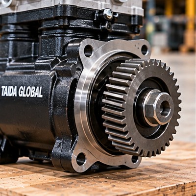 Air Brake Compressor for Heavy-Duty Trucks