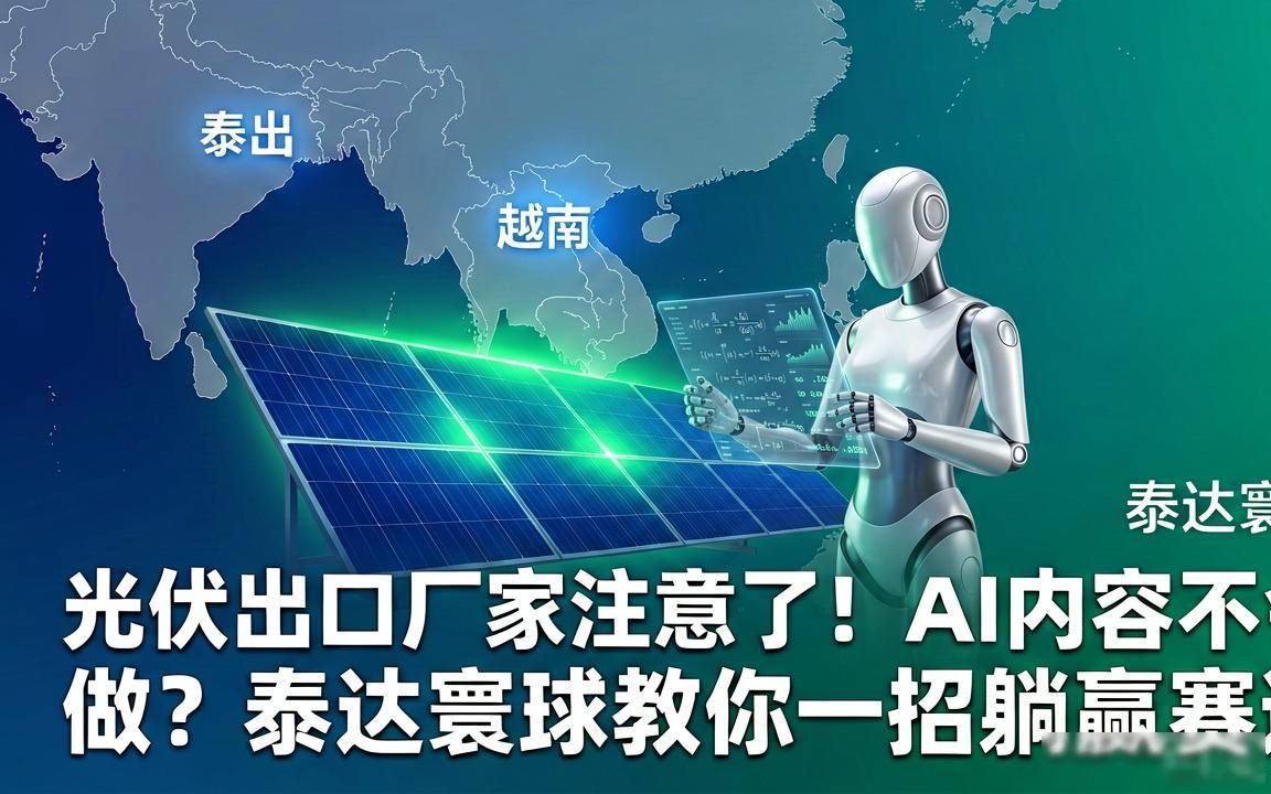 光伏组件出口厂家AI GEO内容怎么做
