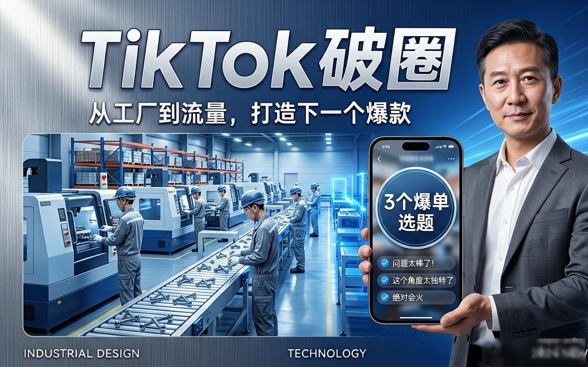 紧固件工厂TikTok工厂展示视频选题