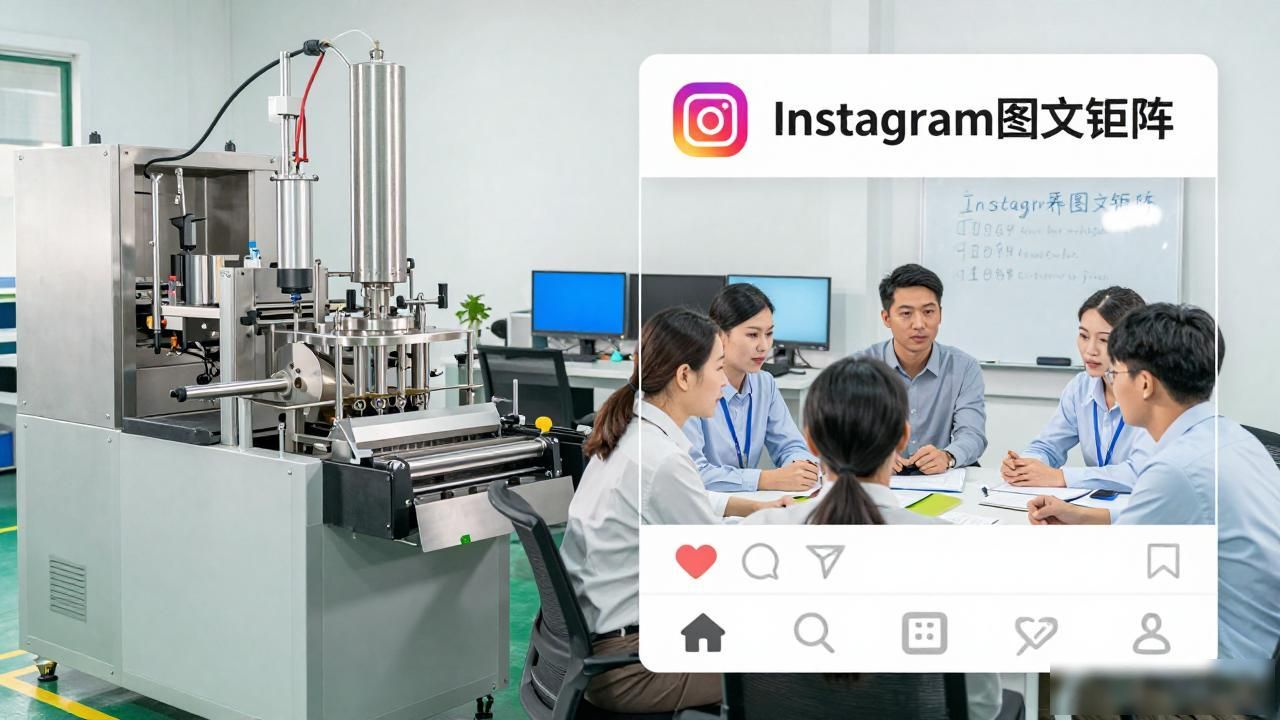 包装机械厂Instagram图文内容矩阵_内容生态矩阵_极限矩阵机械革命