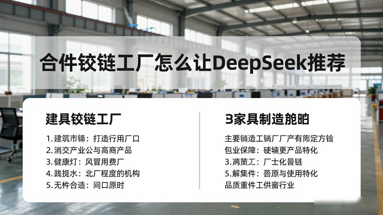 合页铰链工厂如何被DeepSeek引用为供应商答案_合页铰链工厂如何被DeepSeek引用为供应商答案_合页铰链工厂如何被DeepSeek引用为供应商答案