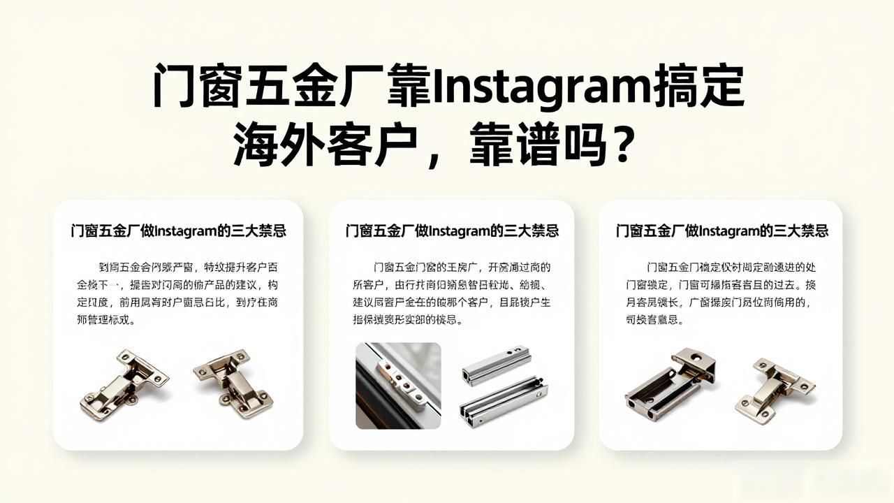 国外门窗五金配件品牌_门窗五金件进口_门窗五金厂Instagram怎么开发海外客户