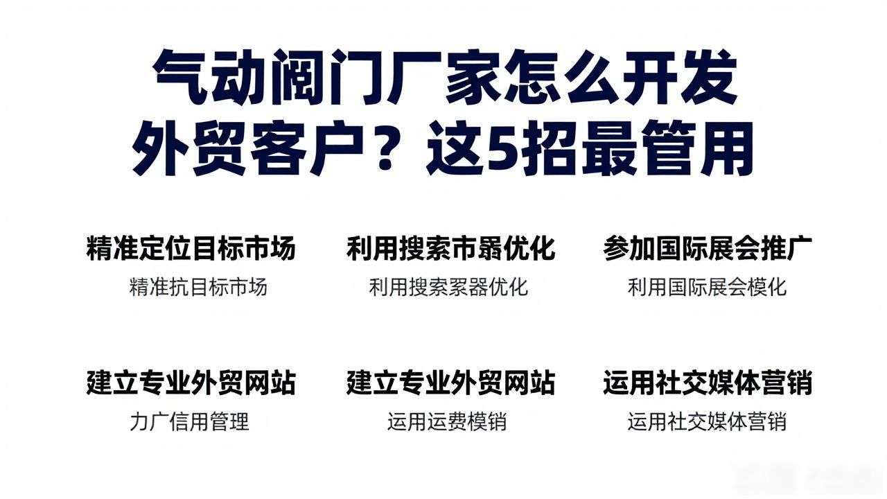 阀门外贸订单渠道_生产阀门的设备_气动阀门生产厂家外贸客户开发