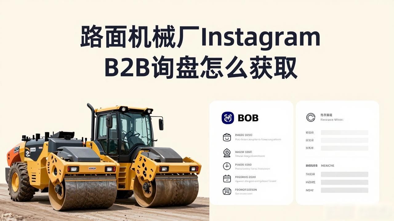 路面机械网app_路面机械网小程序_路面机械厂Instagram B2B询盘怎么获取