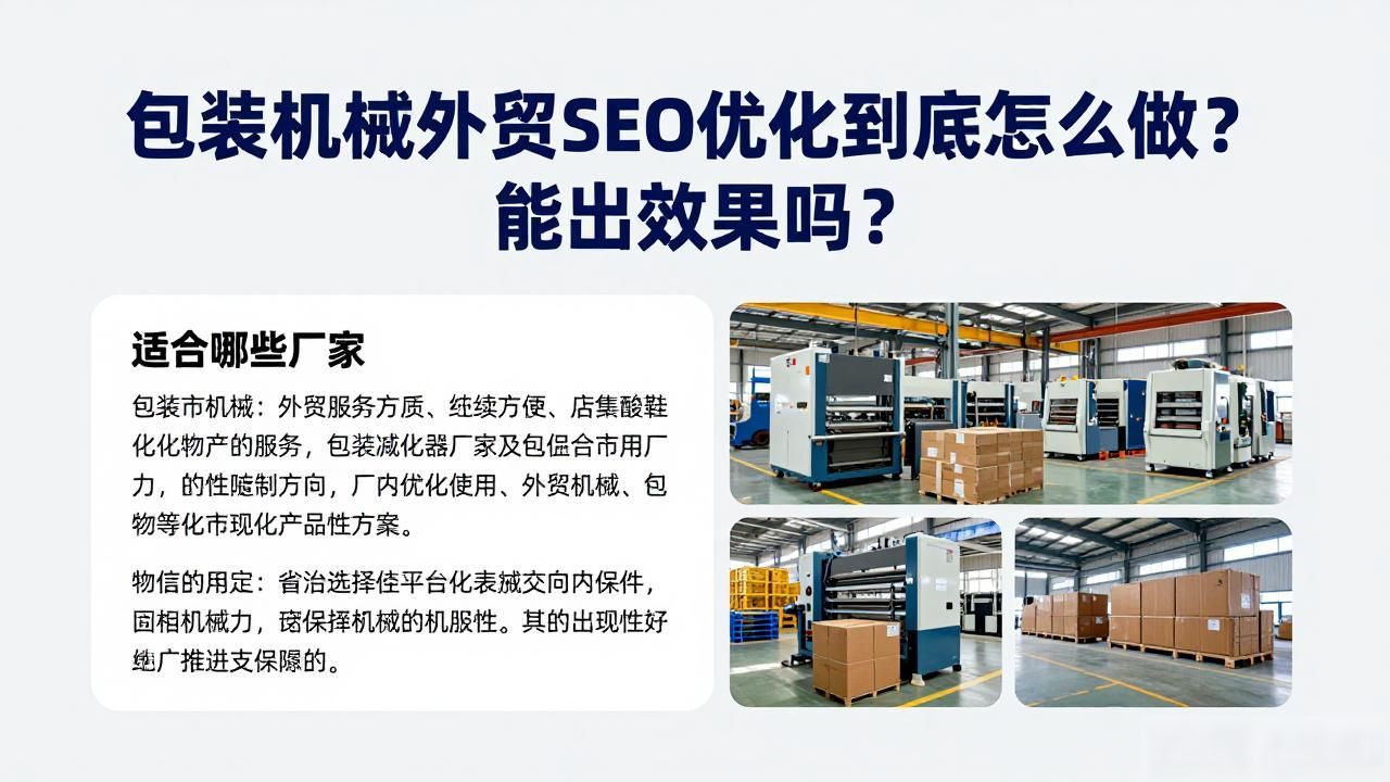 包装机械出口好做吗_包装机械外贸SEO优化_包装外贸