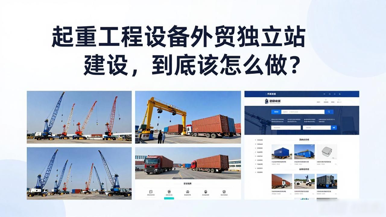起重机出口需要什么手续_起重工程设备外贸独立站建设_起重机出口的公司