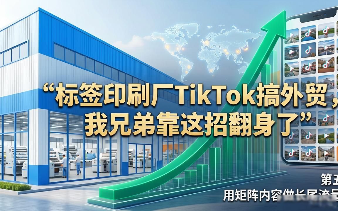 标签印刷厂TikTok内容矩阵怎么做外贸