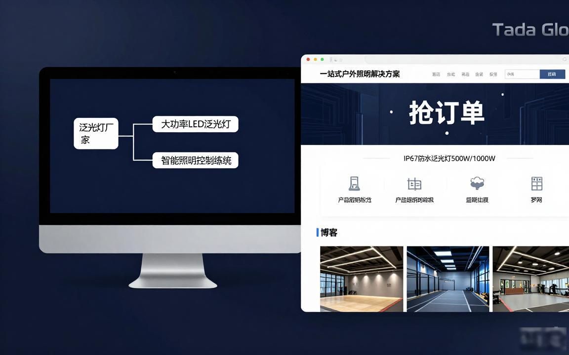 泛光灯工厂外贸SEO获客